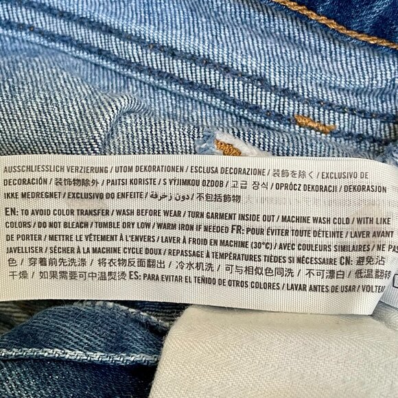 Abercrombie & Fitch The 90s Straight Ultra High Rise Medium Wash Jeans Womens 29 - Picture 11 of 12